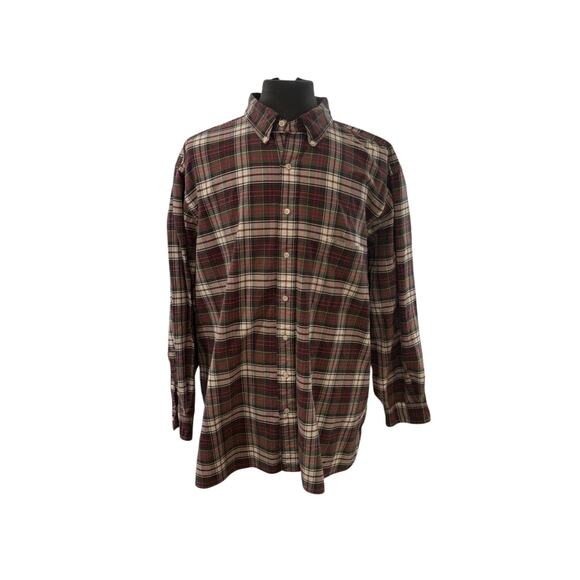 Polo Ralph Lauren 3XB Big Button Down Dress Shirt Classic Fit Holiday Plaid - Picture 1 of 7